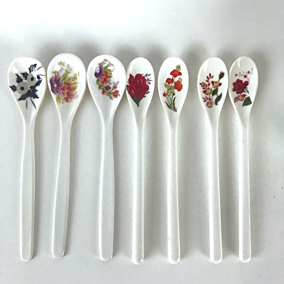 Tea Coffee Spoons and Cup Floral - Picture 8 of 8